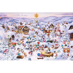 Piatnik (566042) - François Ruyer: "Christmas Choir" - 1000 pieces puzzle