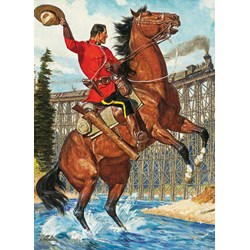 Eurographics (6000-0791) - "RCMP Train Salute" - 1000 pieces puzzle