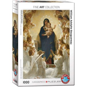 Eurographics (6000-7064) - William-Adolphe Bouguereau: "Virgin with Angels" - 1000 pieces puzzle