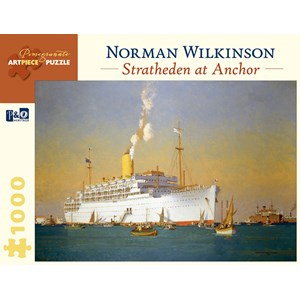Pomegranate (AA842) - Norman Wilkinson: "Stratheden At Anchor" - 1000 pieces puzzle