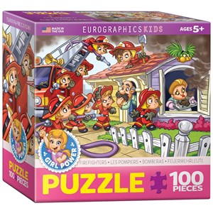 Eurographics (8100-0512) - "Firefighters" - 100 pieces puzzle