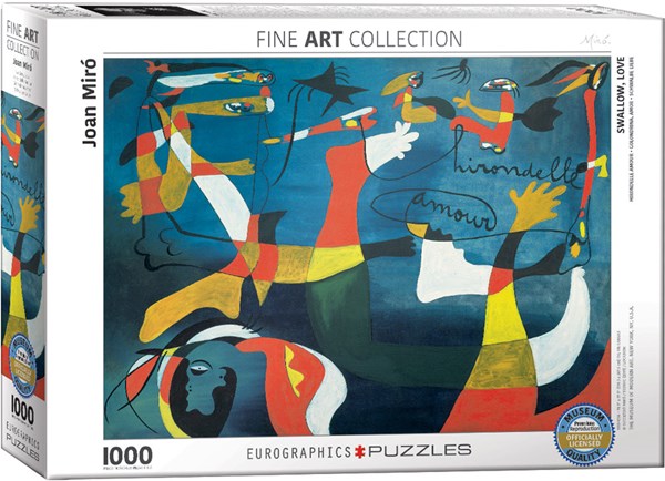 Eurographics (6000-0859) - Joan Miro: "Swallow, Love" - 1000 pieces puzzle