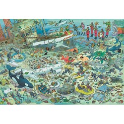Jumbo (17080) - Jan van Haasteren: "Deep Sea Fun" - 2000 pieces puzzle
