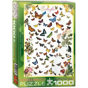Eurographics (6000-0077) - "Butterflies" - 1000 pieces puzzle