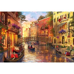Educa (17124) - Dominic Davison: "Sunset In Venice" - 1500 pieces puzzle