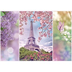 Trefl (10409) - "Romantic Spring In Paris" - 1000 pieces puzzle