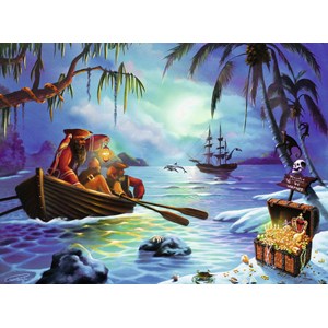 Ravensburger (13232) - Geno Peoples: "Moonlit Mission" - 300 pieces puzzle