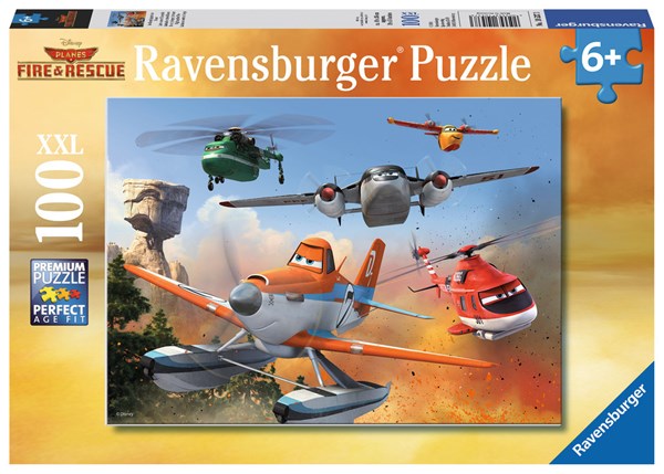 Ravensburger (10537) - "Fighting the Fire" - 100 pieces puzzle