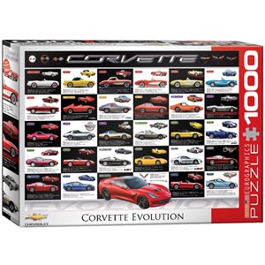 Eurographics (6000-0683) - "Corvette Evolution" - 1000 pieces puzzle