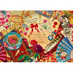 Schmidt Spiele (58218) - Aimee Stewart: "Vintage Love Letters" - 1000 pieces puzzle