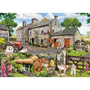 Gibsons (G6144) - Howard Robinson: "Farmyard Friends" - 1000 pieces puzzle