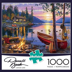 Buffalo Games (11240) - Darrell Bush: "Canoe Lake" - 1000 pieces puzzle