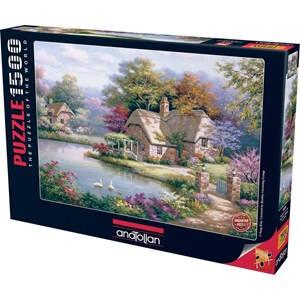 Anatolian (4529) - Sung Kim: "The Swan Cottage" - 1500 pieces puzzle