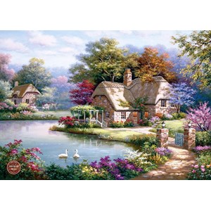 Anatolian (4529) - Sung Kim: "The Swan Cottage" - 1500 pieces puzzle