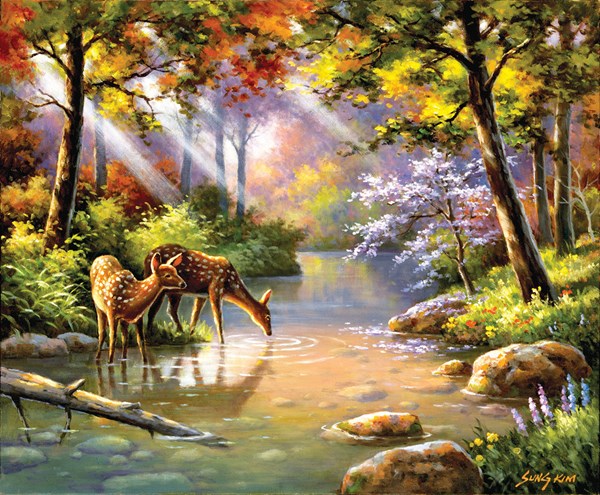 SunsOut (36597) - Sung Kim: "Doe Re Me Creek" - 1000 pieces puzzle