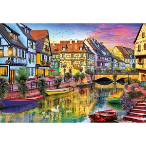 Educa (17134) - "Colmar Canal, France" - 4000 pieces puzzle