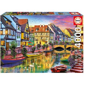 Educa (17134) - "Colmar Canal, France" - 4000 pieces puzzle