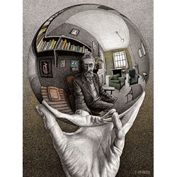Buffalo Games (11365) - M. C. Escher: "Self Portrait MC Escher" - 1000 pieces puzzle