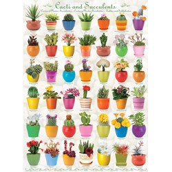 Eurographics (6000-0654) - "Cacti and Succulents" - 1000 pieces puzzle