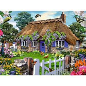 Ravensburger (16297) - "Cottage in England" - 1500 pieces puzzle
