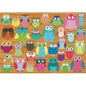 Schmidt Spiele (58196) - "Owl Collage" - 500 pieces puzzle