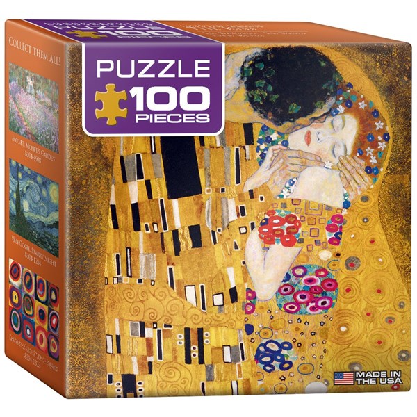Eurographics (8104-4365) - Gustav Klimt: "The Kiss" - 100 pieces puzzle
