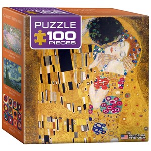Eurographics (8104-4365) - Gustav Klimt: "The Kiss" - 100 pieces puzzle