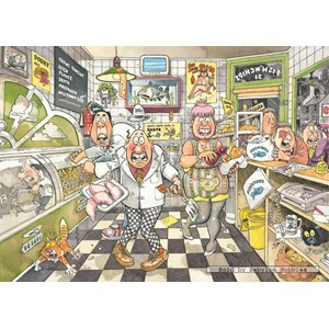 Jumbo (17306) - Graham Thompson: "Wasgij Original #20: Fishy Business!" - 1000 pieces puzzle