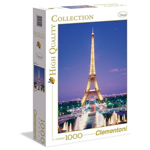 Clementoni (39122) - "Paris, Eiffel Tower Fountains" - 1000 pieces puzzle