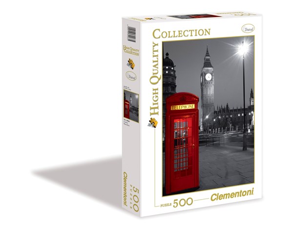 Clementoni (30263) - "London Phone Box" - 500 pieces puzzle
