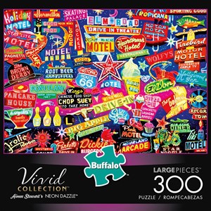Buffalo Games (2726) - Aimee Stewart: "Neon Dazzle" - 300 pieces puzzle