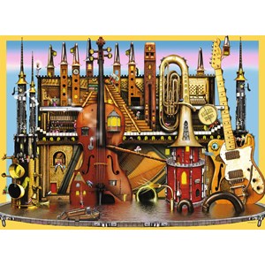 Ravensburger (10524) - Colin Thompson: "Music Castle" - 100 pieces puzzle