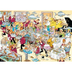 Jumbo (17458) - Jan van Haasteren: "Seafood Supper" - 500 pieces puzzle