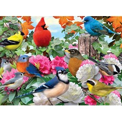 Ravensburger (14223) - Howard Robinson: "Garden Birds" - 500 pieces puzzle
