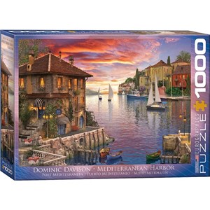 Eurographics (6000-0962) - Dominic Davison: "Mediterranean Harbor" - 1000 pieces puzzle