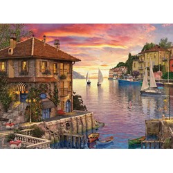 Eurographics (6000-0962) - Dominic Davison: "Mediterranean Harbor" - 1000 pieces puzzle
