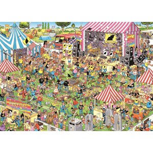 Jumbo (19028) - Jan van Haasteren: "Pop Festival" - 1000 pieces puzzle