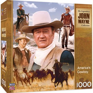 MasterPieces (71238) - "John Wayne, America's Cowboy" - 1000 pieces puzzle