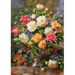 Trefl (45003) - "Flowers for the Queen Elizabeth" - 4000 pieces puzzle