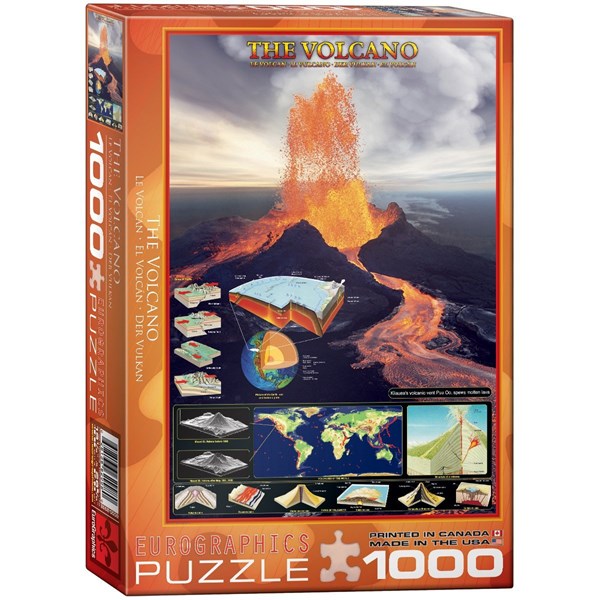 Eurographics (6000-2998) - "The Volcano" - 1000 pieces puzzle