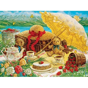 Cobble Hill (52089) - Janet Kruskamp: "Teddy Bear Picnic" - 500 pieces puzzle