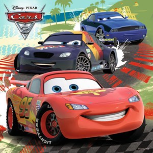 Ravensburger (09281) - "Cars 2: Worldwide Racing Fun" - 49 pieces puzzle