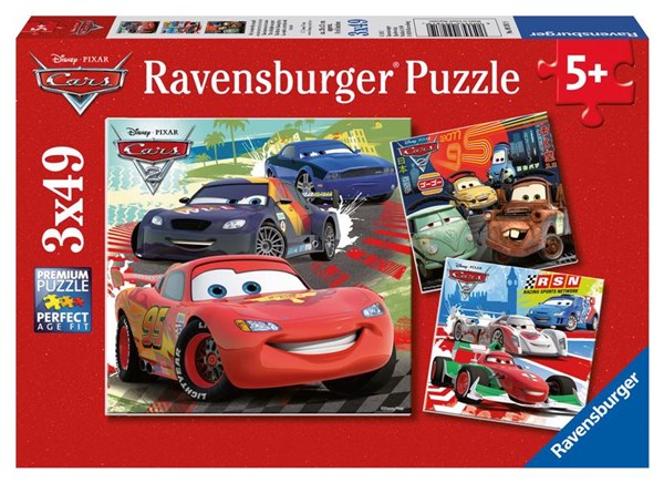 Ravensburger (09281) - "Cars 2: Worldwide Racing Fun" - 49 pieces puzzle