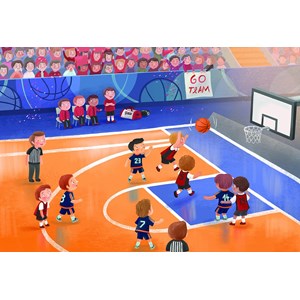 Eurographics (6060-0495) - "Junior League Basketball" - 60 pieces puzzle