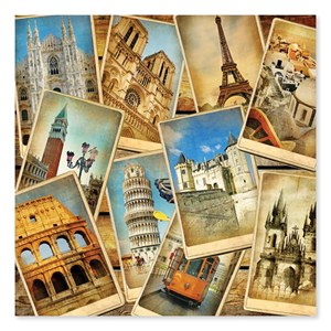Melissa and Doug (9097) - "Postcards from Europe" - 1000 pieces puzzle