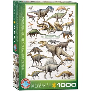 Eurographics (6000-0098) - "Dinosaurs Cretaceous" - 1000 pieces puzzle