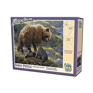 Cobble Hill (54584) - "Grizzly and Cubs" - 400 pieces puzzle