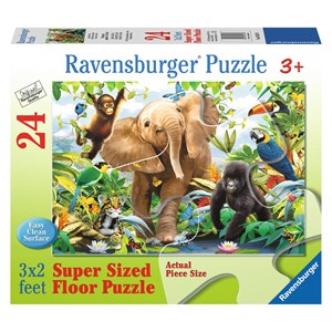 Ravensburger (05347) - Howard Robinson: "Jungle Juniors" - 24 pieces puzzle