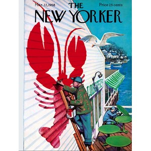 New York Puzzle Co (NY168) - "Seaside Cafe'" - 500 pieces puzzle