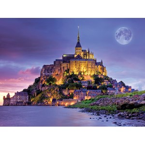 Buffalo Games (17057) - "Mont Saint Michel, France (Majestic Castles)" - 750 pieces puzzle